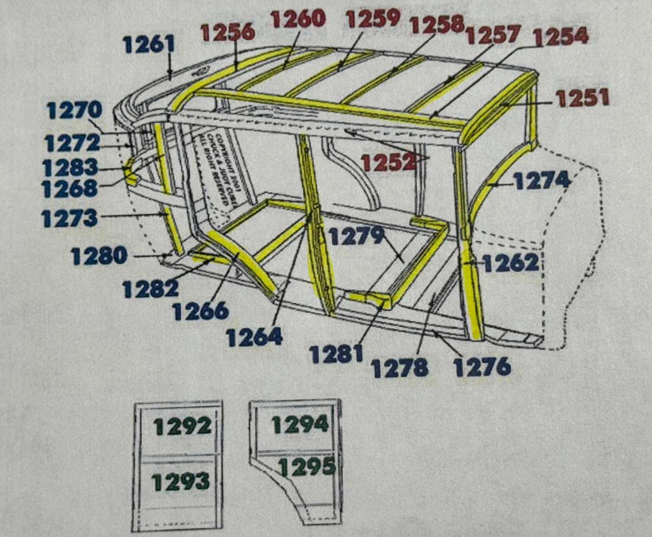 Wood in next two photos marked in yello