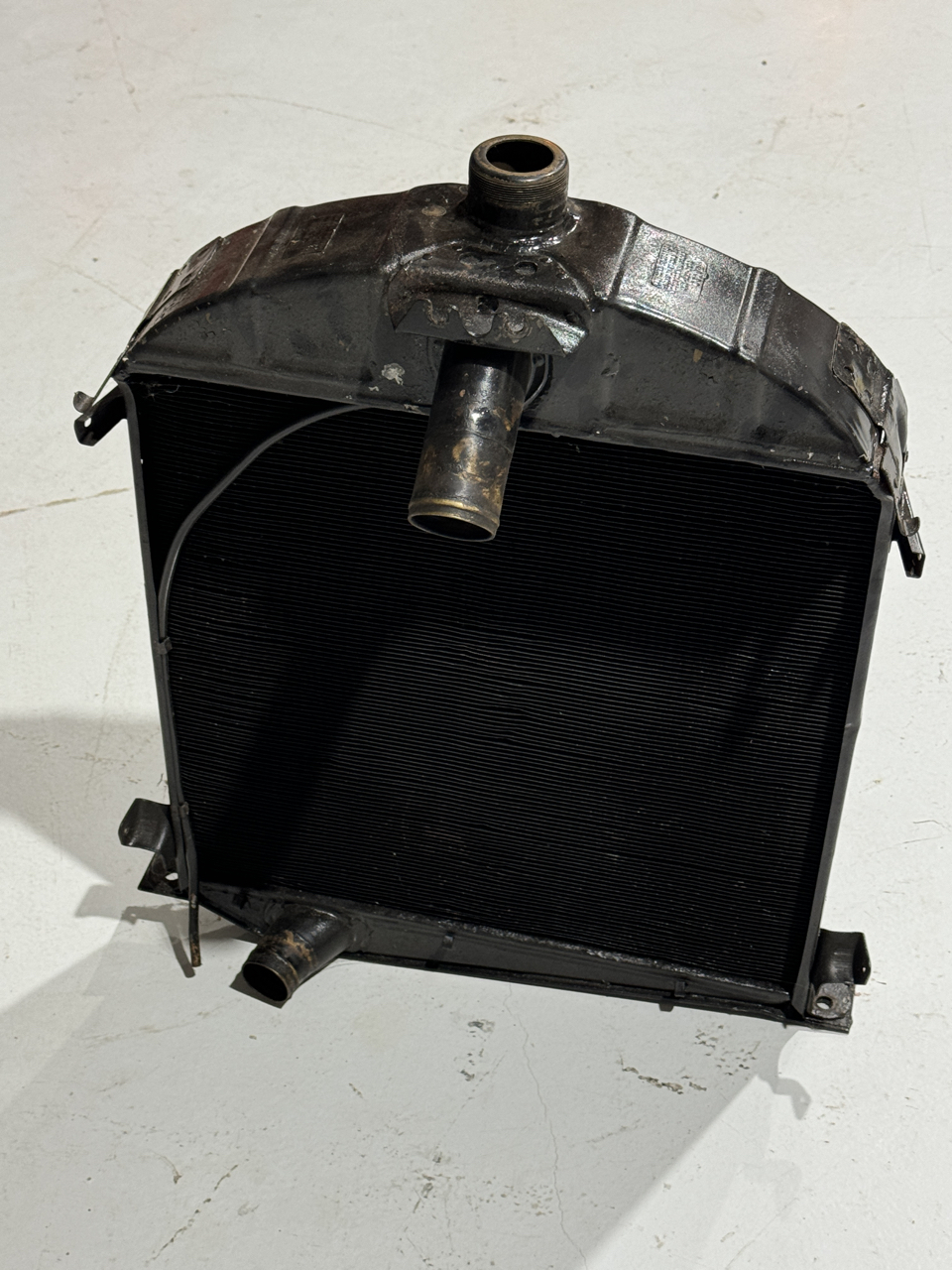 Original 1928 radiator. Rebuilt. Back.