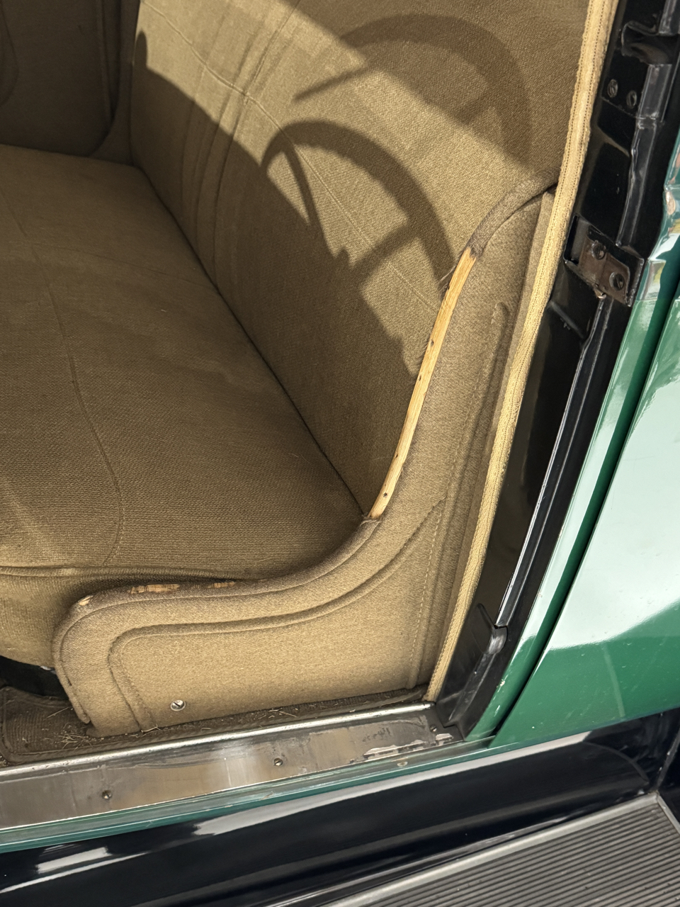 Wore out the edge fabric sliding in and out