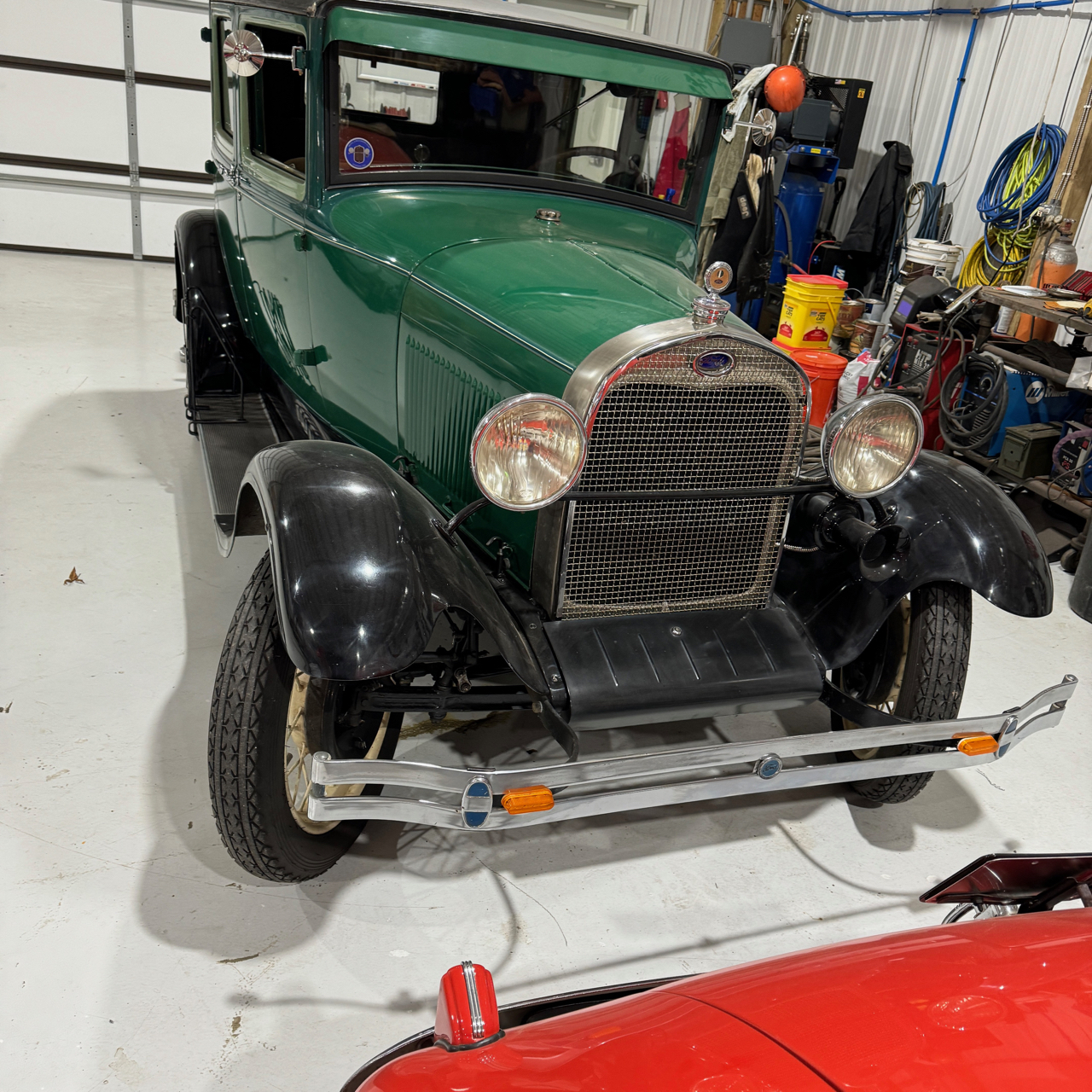 Front showing rock grill, toolbox and Motometer